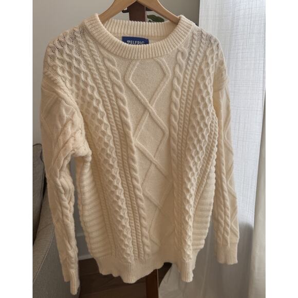 Aelfric Eden Rory Gilmore Cream Sweater Size Large, Retro, 90’s - Picture 1 of 3